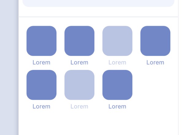Des apps affichées mais grisées quand celles-ci ne sont pas compatibles.
